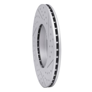 Mini Cooper Paceman Brake Rotor (1) - Front Left - DFC - Drilled & Slotted Geoperformance - `11-`16