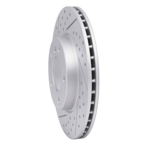 Mini Cooper Paceman Brake Rotor (1) - Front Left - DFC - Drilled & Slotted Geoperformance - `11-`16