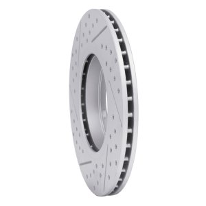 Mini Cooper Paceman Brake Rotor (1) - Front Right - DFC - Drilled & Slotted Geoperformance - `11-`16