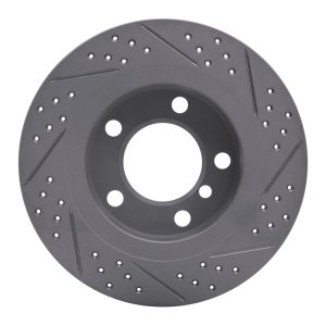 Mini Cooper Countryman Brake Rotor (1) - Rear Left - DFC - Geoperformance Drilled & Slotted - `11-`16