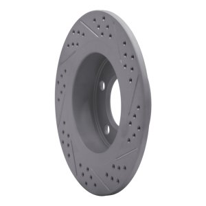 Mini Cooper Countryman Brake Rotor (1) - Rear Left - DFC - Geoperformance Drilled & Slotted - `11-`16