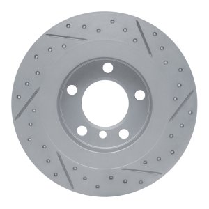 Mini Cooper Paceman Brake Rotor (1) - Rear Left - DFC - Drilled & Slotted Geoperformance - `13-`16