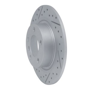 Mini Cooper Paceman Brake Rotor (1) - Rear Left - DFC - Drilled & Slotted Geoperformance - `13-`16