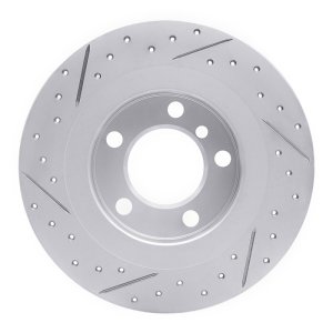 Mini Paceman Brake Rotor (1) - Rear Right - DFC - Drilled & Slotted Geoperformance - `13-`16