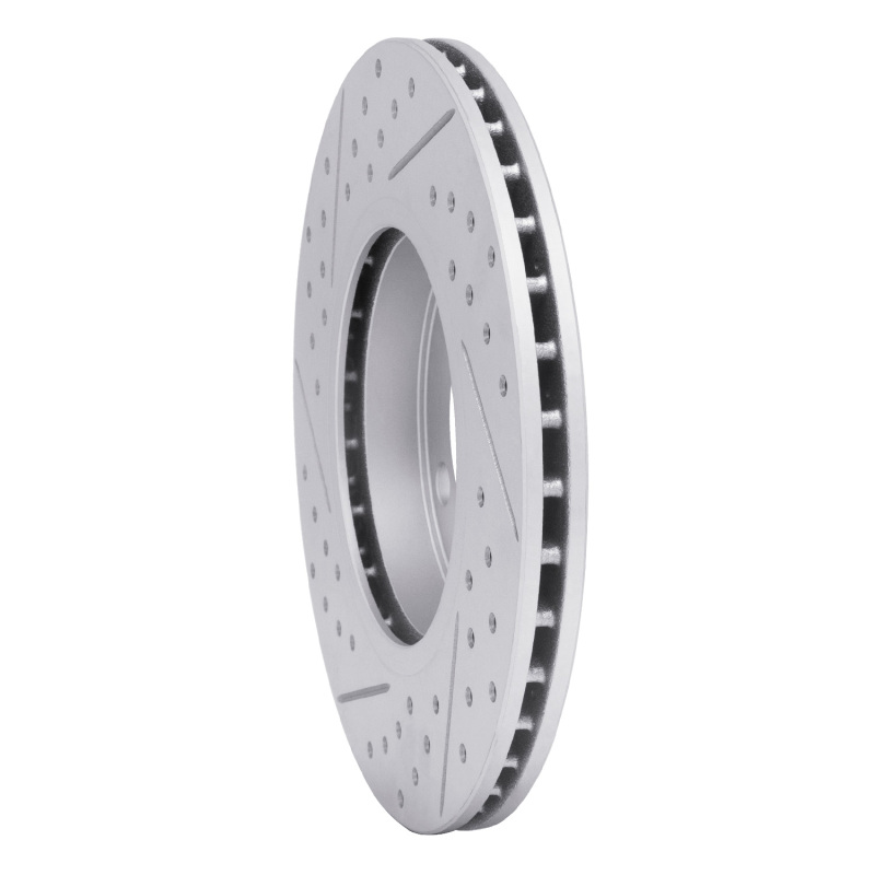 Mini Cooper Paceman Brake Rotor (1) - Front Right - DFC - Drilled & Slotted Geoperformance - `11-`16