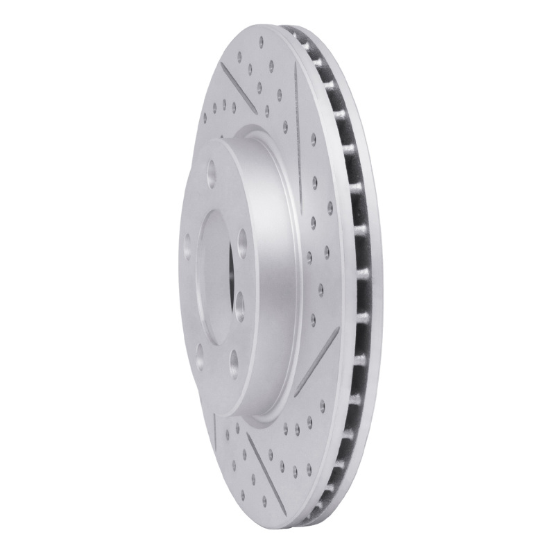 Mini Cooper Paceman Brake Rotor (1) - Front Right - DFC - Drilled & Slotted Geoperformance - `11-`16