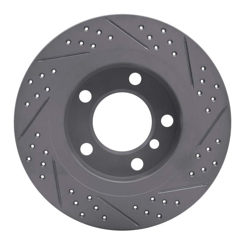 Mini Cooper Countryman Brake Rotor (1) - Rear Left - DFC - Geoperformance Drilled & Slotted - `11-`16