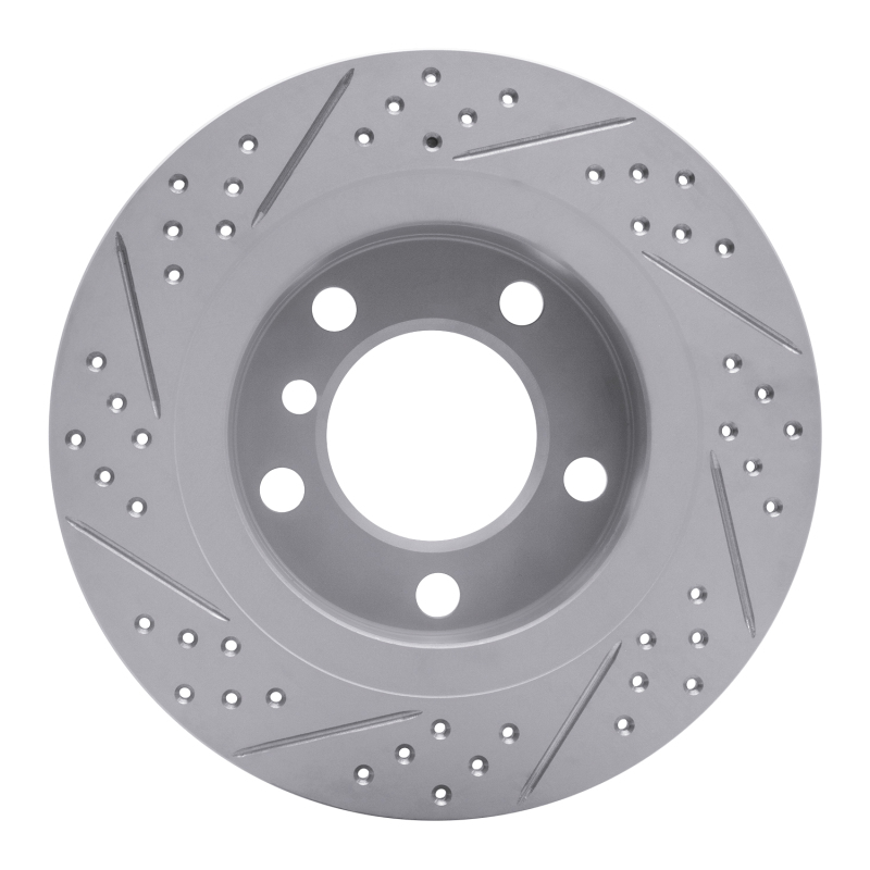 Mini Cooper Countryman Brake Rotor (1) - Rear Right - DFC - Drilled & Slotted Geoperformance - `11-`16