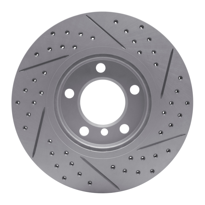 Mini Cooper Countryman Brake Rotor (1) - Front Left - DFC - Drilled & Slotted Geoperformance - `11-`16