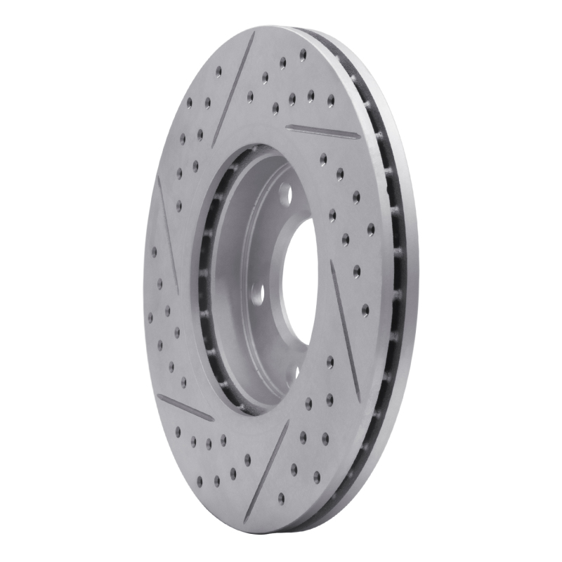 Mini Cooper Paceman Brake Rotor (1) - Front Right - DFC - Drilled & Slotted Geoperformance - `11-`16