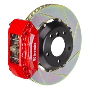 Mini Cooper Brake Kit - Front - Brembo - Slotted Rotors + Cast 2pc 328x28 - Red - `07-`13