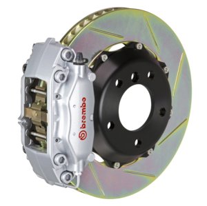 Mini Cooper Brake Kit - Front - Brembo - GT BBK 4Pis Cast 2pc 320x28 Slotted Type1 - Silver - `02-`06