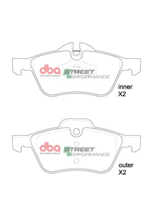 Mini Cooper Brake Pads - Front - DBA - SP Performance - `01-`06
