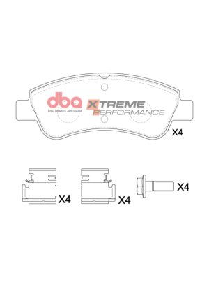 Mini Cooper Brake Pads - Rear - DBA - XP Performance - `07-`16