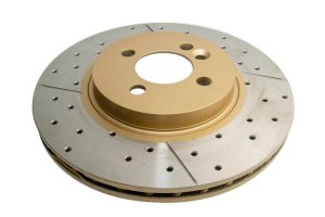 Mini Cooper Brake Rotors (1) - Front - DBA - Street Series Slot & Drilled - `07-`16