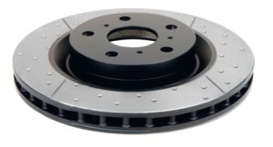 Mini Cooper Brake Rotor (1) - Front - DBA - Drilled & Slotted Street Series - `09-`16
