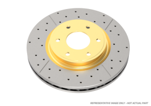 Mini Cooper Brake Rotor (1) - Front - DBA - Drilled & Slotted Street Series - `09-`16