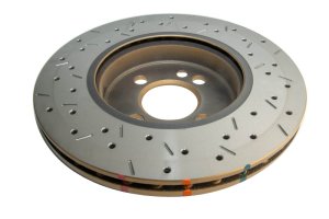 Mini Cooper Brake Rotor (1) - Front - DBA - 4000 Series Drilled/Slotted - `07-`09