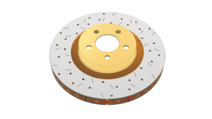 Mini Cooper Brake Rotor (1) - Front - DBA - 4000 Series Drilled/Slotted - `07-`09
