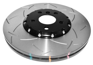 Mini Cooper Brake Rotors (2) - Front - DBA - 5000 Series Slotted - Black - 2017