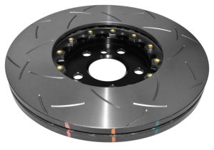 Mini Cooper Brake Rotors (2) - Front - DBA - 5000 Series Slotted - Black - 2017