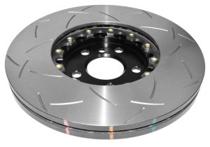 Mini Cooper Brake Rotors (2) - Front - DBA - 5000 Series Slotted - Black - 2017
