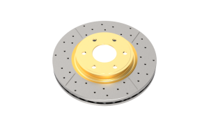 Mini Cooper Brake Rotor (1) - Rear - DBA - Street Series Slot & Drill - Gold - `07-`16