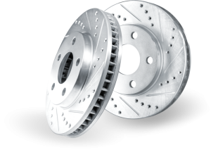 Mini Cooper Clubman Brake Rotor (1) - Front - DFC - Drilled & Slotted - Silver - `09-`14 Mini Cooper Clubman Brake Rotor (1) - Front - DFC - Drilled & Slotted - Silver - `09-`14