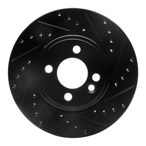 Mini Cooper Clubman Brake Rotor (1) - Front Right - DFC - Drilled & Slotted - Black - `07-`15 Mini Cooper Clubman Brake Rotor (1) - Front Right - DFC - Drilled & Slotted - Black - `07-`15