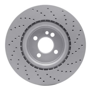 Mini Cooper Clubman Brake Rotor (1) - Front Left - DFC - Drilled Geoperformance - `09-`14