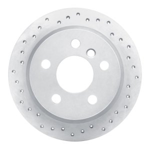 Mini Cooper Brake Rotor (1) - Rear Left - DFC - Drilled Geoperformance - `14-`24