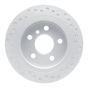 Mini Cooper Brake Rotor (1) - Rear Left - DFC - Drilled Geoperformance - `14-`24