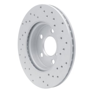 Mini Cooper Brake Rotor (1) - Front Left - DFC - Drilled Geoperformance - `14-`24