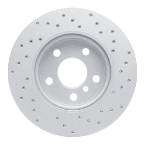 Mini Cooper Brake Rotor (1) - Front Left - DFC - Drilled Geoperformance - `14-`24