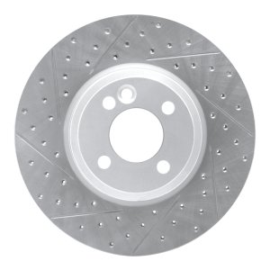 Mini Cooper Brake Rotor (1) - Front Left - DFC - Drilled & Slotted Geoperformance - `02-`06