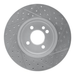 Mini Cooper Brake Rotor (1) - Front Left - DFC - Drilled & Slotted Geoperformance - `02-`06
