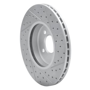Mini Cooper Brake Rotor (1) - Front Left - DFC - Drilled & Slotted Geoperformance - `02-`06