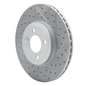 Mini Cooper Brake Rotor (1) - Front Right - DFC - Drill & Slot Geoperformance - `02-`06