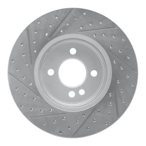 Mini Cooper Brake Rotor (1) - Front Right - DFC - Drill & Slot Geoperformance - `02-`06