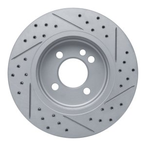 Mini Cooper Brake Rotor (1) - Front Left - DFC - Drilled & Slotted Geoperformance - `02-`08