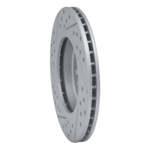 Mini Cooper Brake Rotor (1) - Front Right - DFC - Drilled & Slotted Geoperformance - `02-`08