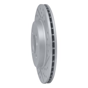 Mini Cooper Brake Rotor (1) - Front Right - DFC - Drilled & Slotted Geoperformance - `02-`08