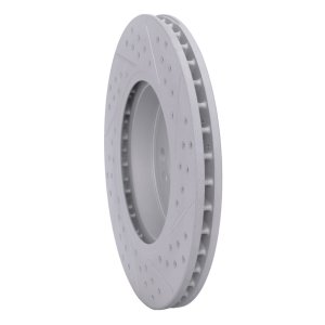 Mini Cooper Brake Rotor (1) - Front Left - DFC - Drilled & Slotted Geoperformance - `07-`15