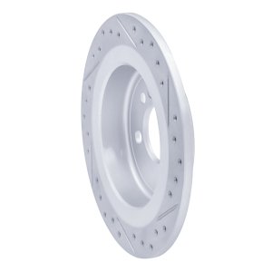 Mini Cooper Brake Rotor (1) - Rear Left - DFC - Drilled & Slotted Geoperformance - `09-`14