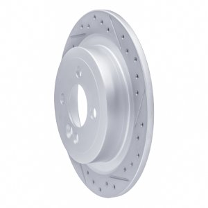 Mini Cooper Clubman Brake Rotor (1) - Rear Right - DFC - Drilled & Slotted Geoperformance - `09-`14