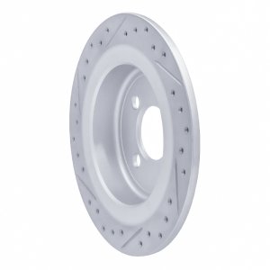 Mini Cooper Clubman Brake Rotor (1) - Rear Right - DFC - Drilled & Slotted Geoperformance - `09-`14