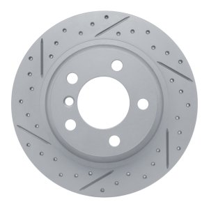 Mini Cooper Paceman Brake Rotor (1) - Rear Left - DFC - Drilled & Slotted Geoperformance - `13-`16