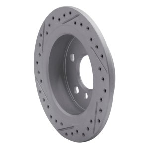 Mini Cooper Brake Rotor (1) - Rear Right - DFC - Drilled & Slotted Geoperformance - `14-`24