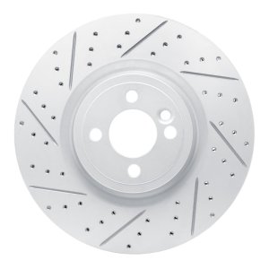 Mini Cooper Brake Rotor (1) - Front Left - DFC - Drilled & Slotted Geoperformance - 2013