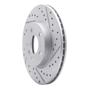 Mini Cooper Brake Rotor (1) - Front Right - DFC - Geoperformance Drilled & Slotted - `14-`21